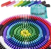 300 Stück WELLGRO bunte Holzbausteine - mehrfarbige Produktbild-Vorschau 1