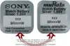 Two watch batteries, one branded Sony and the other Murata, are shown side-by-side. Produktbild-Vorschau
