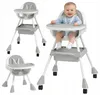 Chaise haute 3 en 1 - Chaise pour enfant grise - Chaise Voir les images du produit 1