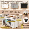 Merax Kücheninsel Servierwagen Sideboard, auf Rollen, Produktbild-Vorschau 9