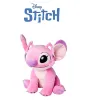 A pink plush toy of the character Angel from Lilo & Stitch is shown sitting against a white background. The Disney Stitch logo is visible at the top of the image. Voir les images du produit