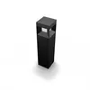 A black LED bollard light with a modern, geometric design, shown in a studio setting against a white background. Anteprima dell’immagine prodotto