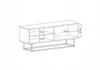 TV-Schrank Enjoy TV-Lowboard Loft Style Schwarze Metall Produktbild-Vorschau 10