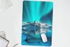 MuchoWow® Mauspad Mousepad Nordlicht - Eis - Schnee - Produktbild-Vorschau 5