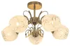 Rabalux 5099 Deckenleuchte 5 Spots Fauna, E27, gold-weiß, Produktbild-Vorschau 2