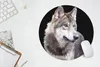 MuchoWow® Mauspad Mousepad Grauer Wildwolf 40x40 cm - Produktbild-Vorschau 5