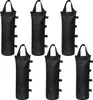 Six black sandbags arranged in two rows of three. Produktbild-Vorschau
