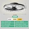 Stropní ventilátor, LED osvětlení, dálkové ovládání, černý Náhled obrázku produktu 2