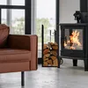Support métallique pour bois de chauffage RD47808, noir Voir les images du produit 2