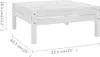 The Living Store 7-tlg. Garten-Lounge-Set Weiß Massivholz Produktbild-Vorschau 7