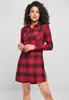 Urban Classics Ladies - Koszula flanelowa w kratę czerwona Podgląd zdjęcia produktu 16