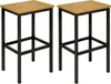 BEGRYF Barhocker 2er Set 65 cm Eichefarben 40x30 cm, Produktbild-Vorschau 1