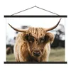 MuchoWow® Textilposter Schottischer Highlander - Kuh - Gras Produktbild-Vorschau 1