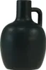 Mini Keramikvase Matt Schwarz mit Henkel Ø9cm H14,5cm Produktbild-Vorschau 1