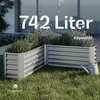 Blumfeldt Hochbeet 160x160, L-förmiges Gartenhochbeet 742 L Produktbild-Vorschau 5