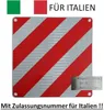 Warntafel ALU 50x50cm für Italien mit offizieller Produktbild-Vorschau 2