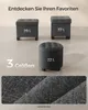 SONGMICS Sitzhocker rund, Fußhocker mit Stauraum, Produktbild-Vorschau 6