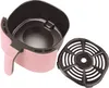A pink and black air fryer basket and its removable grill insert are shown against a white background. Anteprima dell’immagine prodotto
