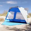 vidaXL Tenda da spiaggia 3 persone blu azzurro sgancio Anteprima dell’immagine prodotto 2