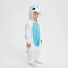 Schlafanzug Onesie Kigurumi Verkleidung Kostüm Weiß Einhorn Produktbild-Vorschau 6