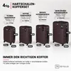 Devillo® Kofferset 4tlg. S-M-L-XL, Terrabraun - Trolley Produktbild-Vorschau 6