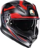 Kask AGV K7 Glimpse, czarny matowy/czerwony, rozmiar M Podgląd zdjęcia produktu 1