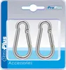 Moschettone in acciaio inox 6x60mm 2 pezzi in blister Anteprima dell’immagine prodotto 1