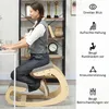 HOMCOM Schaukelnder Kniestuhl, Schreibtischstuhl für Produktbild-Vorschau 5