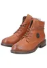 A pair of brown leather boots on a white background. Produktbild-Vorschau