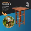 CASARIA® Stehtisch Holz 110 cm Hoch 75 x 75 cm Eckig Massiv Produktbild-Vorschau 4
