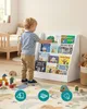 SONGMICS Kinder Bücherregal mit 4 Ebenen, Montessori Regal Produktbild-Vorschau 3