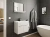 Badmöbel-Set Slimline Lago 2tlg mit Spiegel weiss Produktbild-Vorschau 2