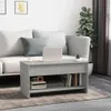 vidaXL Couchtisch Betongrau 102x50x52,5 cm Holzwerkstoff Produktbild-Vorschau 3