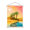 MuchoWow® Textilposter Gemälde - Öl - Palme - Natur - Produktbild-Vorschau 1