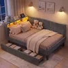 UnboxG Polsterbett 140x200 cm mit Lattenrost, Samtbett mit Produktbild-Vorschau 6