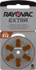 A blister pack of hearing aid batteries. Produktbild-Vorschau