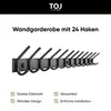 TOJ Living Nástěnná skříňka na oděvy 94 cm – Nerezová ocel, Náhled obrázku produktu 3