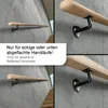 SOTECH Handlaufhalter Curve Stahl schwarz – rund, 90°, 55 x Produktbild-Vorschau 3