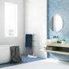 relaxdays 10024656_0 relaxdays Handtuchständer   silber Anteprima dell’immagine prodotto 3