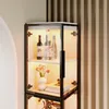 170 cm hohe, schmale vitrine mit fünf Einlegeböden und Produktbild-Vorschau 4