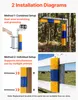 VEVOR Kratzbürste, 2-Wege-Viehbürste mit Halterung, 43x10 Produktbild-Vorschau 5
