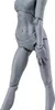 Verplaatsbare grijze poppensfiguur | PVC-articulatiepop met Productafbeelding-voorbeeld 6