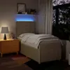 Boxspringbett mit Matratze Creme 100x200 cm Stoff Produktbild-Vorschau 5