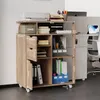 Mobiler, multifunktionaler Beistelltisch für den Drucker Produktbild-Vorschau 5