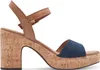 MARCO TOZZI Damen Sandalette hoher Schuh Riemchen Korkoptik Produktbild-Vorschau 4