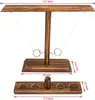 A wooden ring toss game with dimensions shown. Náhled obrázku produktu