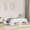 vidaXL Bettgestell Weiß 140x190 cm Holzwerkstoff Produktbild-Vorschau 2