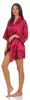 Damen Morgenmantel kurzer Kimono in Satin-Optik; Produktbild-Vorschau 2