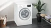 Siemens iQ300, Waschmaschine, Frontlader, 8 kg, 1400 U/min. WM14N127 Schrägansicht geschlossen Produktbild-Vorschau