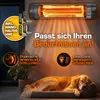 TRESKO Infrarood warmtestraler, 2500 W, met Productafbeelding-voorbeeld 5